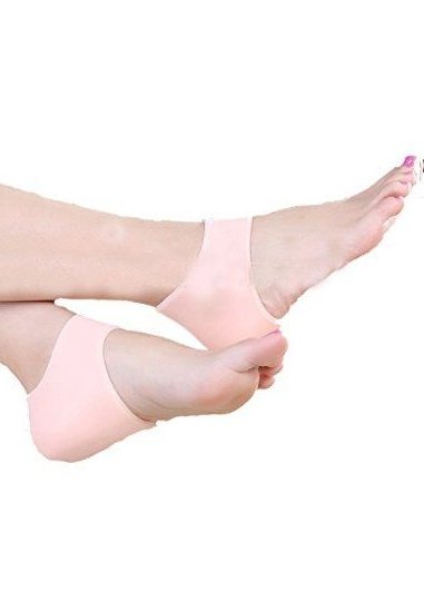 Hælbeskytter i bløde silikone