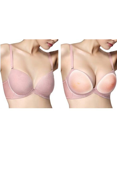 Blød silikone indlæg med nippel 2x130 g